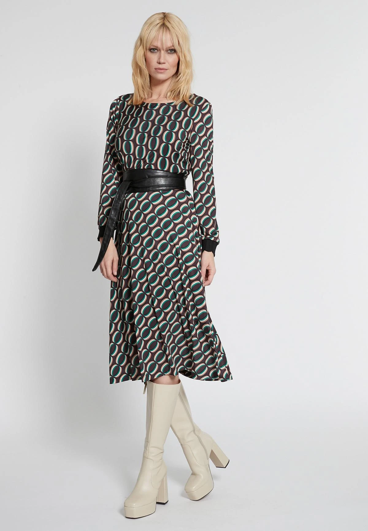 Ana Alcazar Midi Jurk Hiosa 2 Ana Alcazar Midi Jurk Hiosa - Afbeelding 2