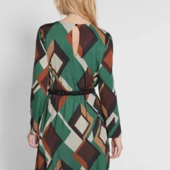 Ana Alcazar Print Jurk Hipla -Goedkope Mooie Kled Winkel ana alcazar 049403 3300 9104