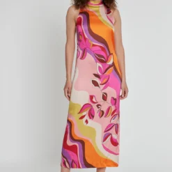 Ana Alcazar Neckholder Jurk Kaffa