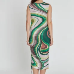 Ana Alcazar Midi Jurk Kirla -Goedkope Mooie Kled Winkel ana alcazar 049680 33635