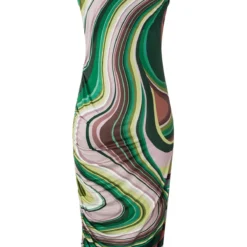 Ana Alcazar Midi Jurk Kirla -Goedkope Mooie Kled Winkel ana alcazar 049680 33638