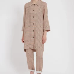 Ana Alcazar Blouse Jurk Zemte Licht-Beige