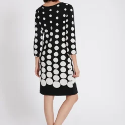 Ana Alcazar Loop Jurk Peika Zwart-Wit -Goedkope Mooie Kled Winkel h18 ana alcazar 046699 2628 100 4